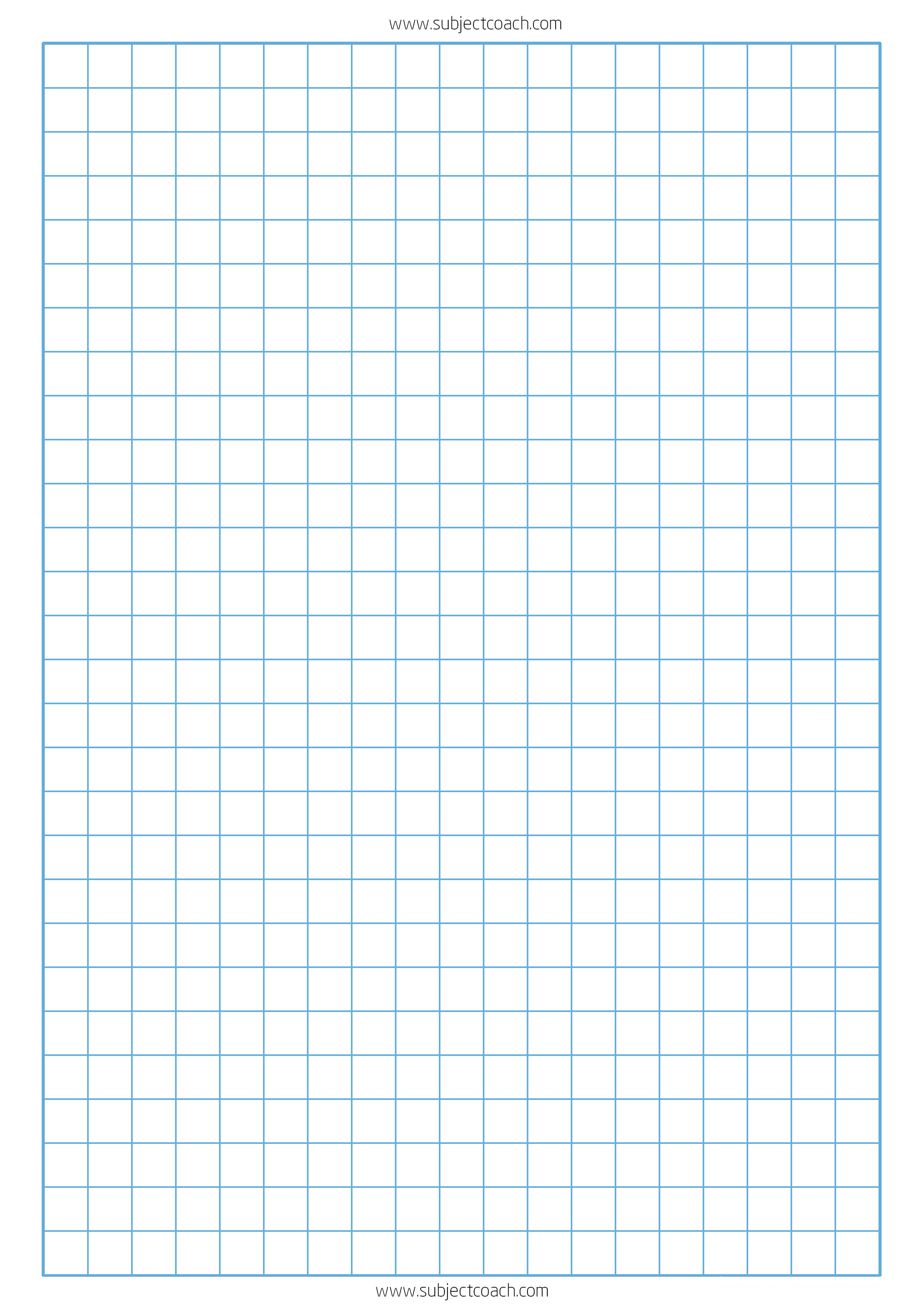 FREE Printable Graph Paper 1cm for A4 Paper SubjectCoach
