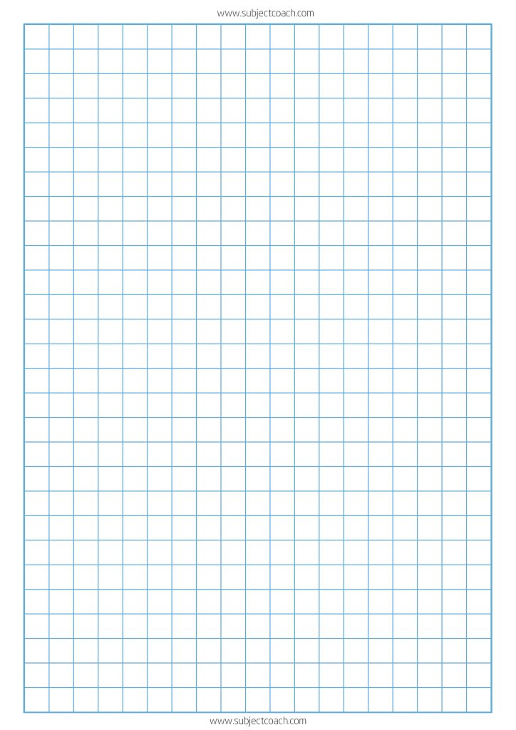 FREE Printable Graph Paper 1cm for A4 Paper SubjectCoach