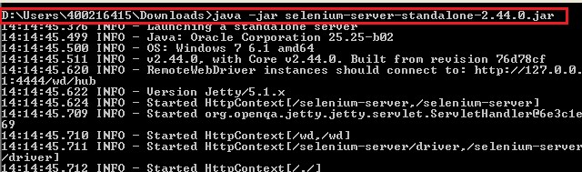 Start Selenium Server