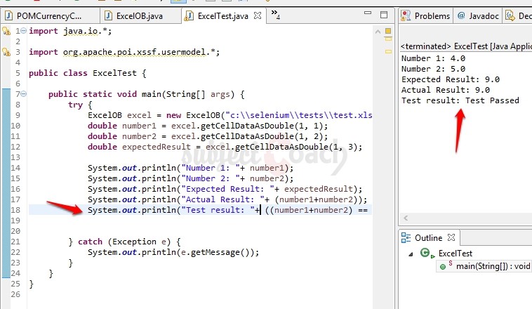 Selenium Excel Test Demo