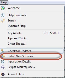 Eclise Install new software