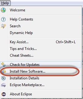 Eclise Install new software