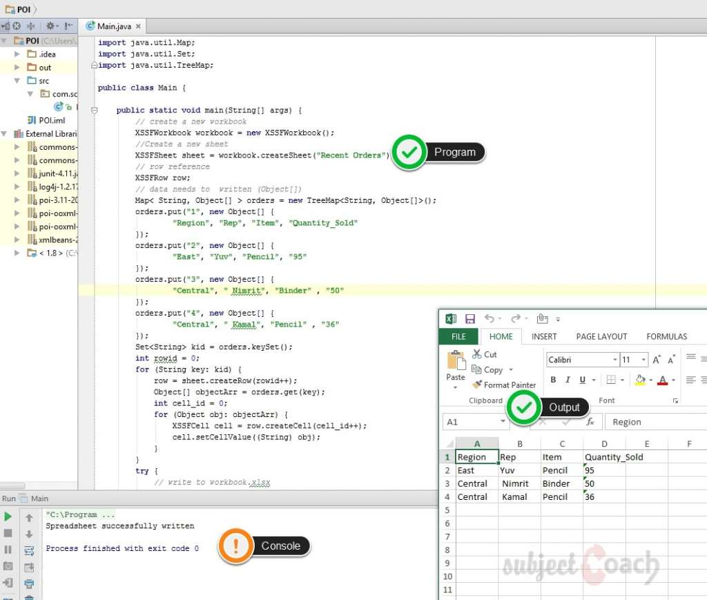 Apache POI demo output