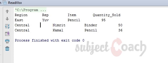 Reading Excel Spreadsheet Apache POI