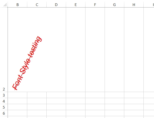 Font Rotation example with Apache POI