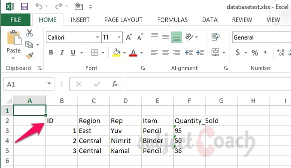 Database example Apache POI