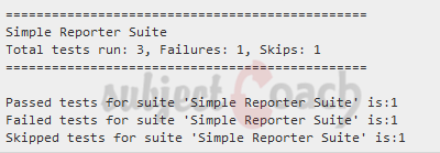 HTML and XML reports example testNG