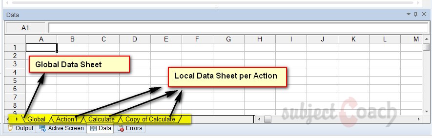 Data table QTP