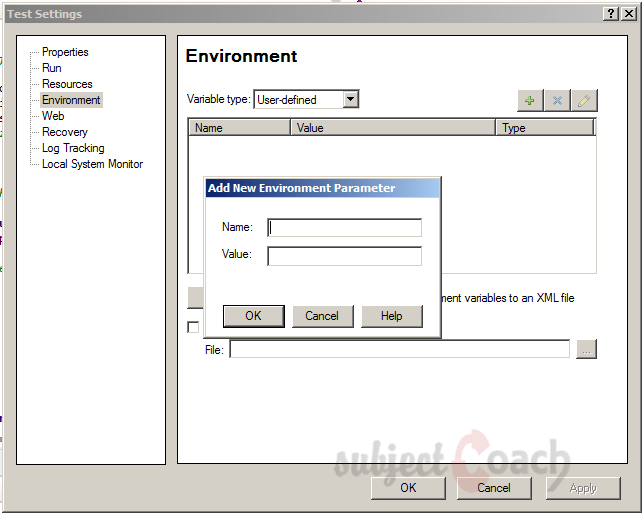 Internal user defined variables QTP