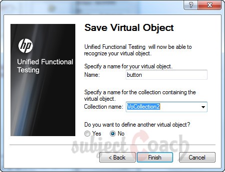 Virtual Object Wizard Step 4 - QTP