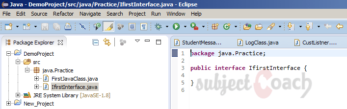 java interface