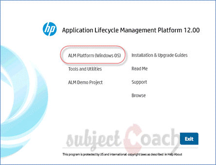 select ALM Platform Installation