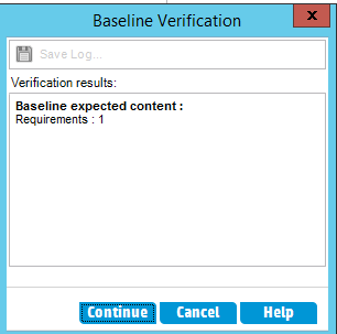 Create baseline HP ALM