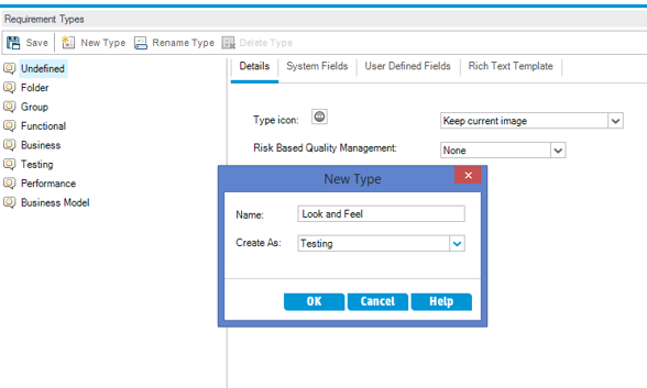 Requirement types