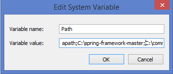 Set classpath for spring framework