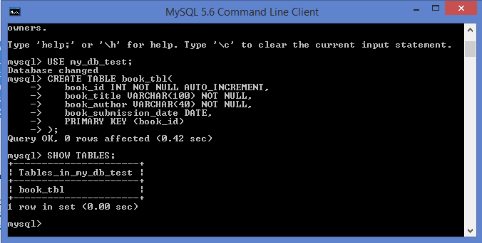 command mysql create database utf8