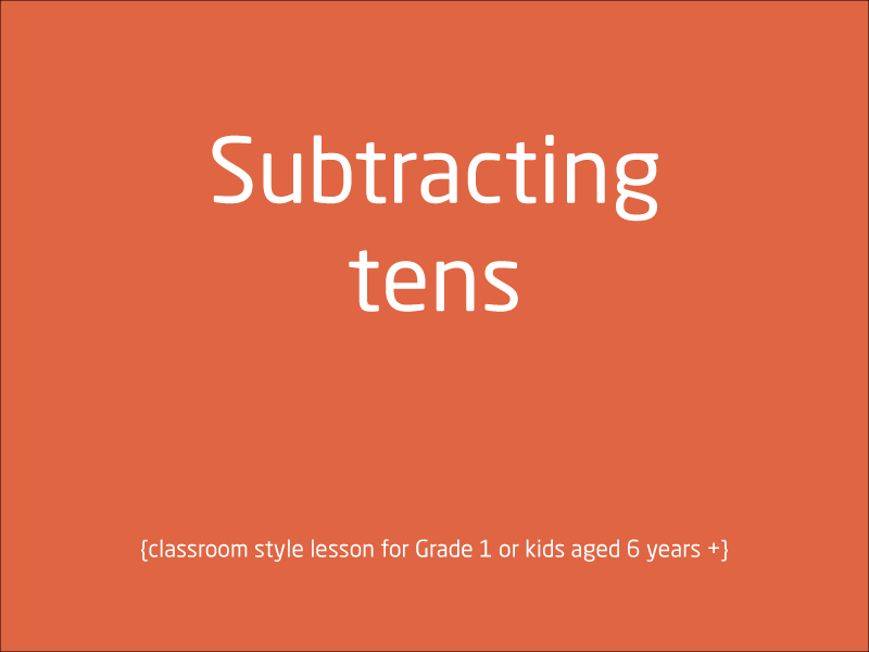 SubjectCoach | Subtracting numbers that are multiple of tens