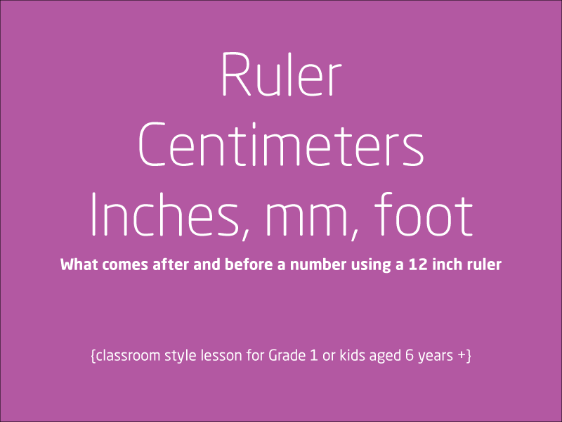 SubjectCoach | Centimeters, Inches, Foot and millimeters