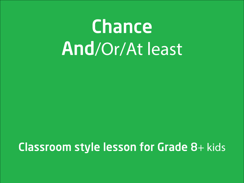 SubjectCoach | 'at least', exclusive 'or' (A or B but not both), inclusive 'or' (A or B or both