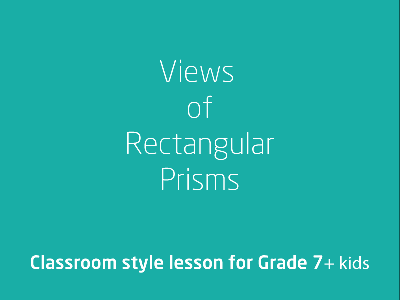 SubjectCoach | Views of rectangular prisms