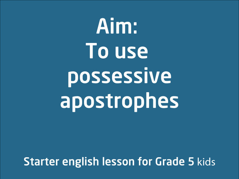 SubjectCoach | Using possessive apostrophes