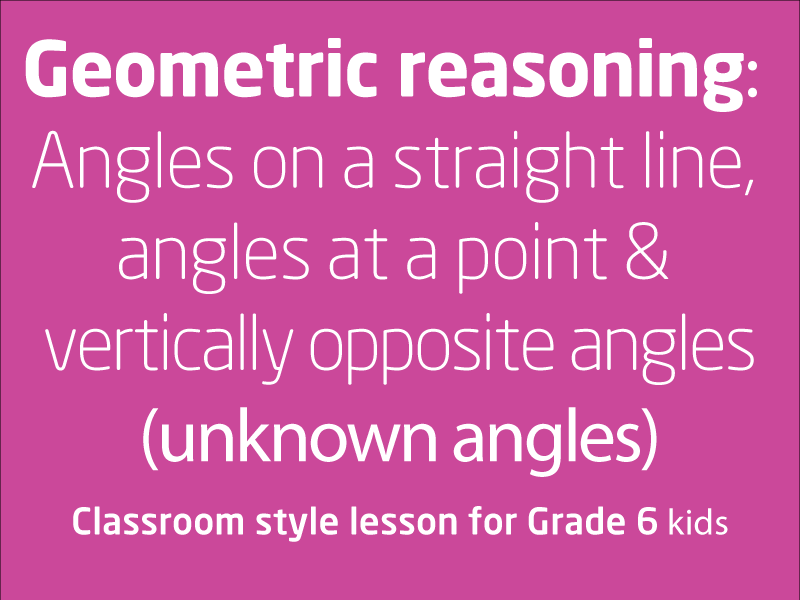 SubjectCoach | Angles