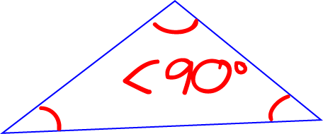 Definition of accute triangle