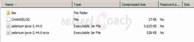 Unzipped web driver files
