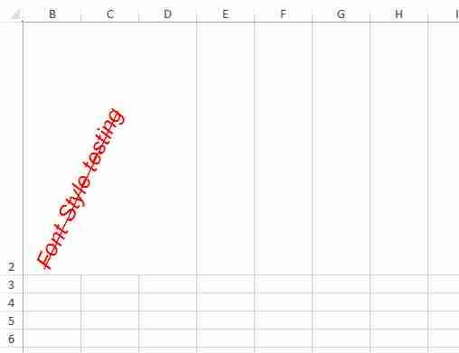 Font Rotation example with Apache POI