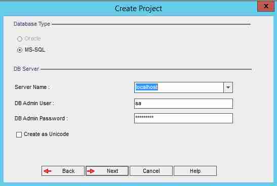 Enter DB credentials - hp alm