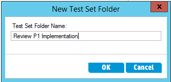 New Test Set HP ALM 12