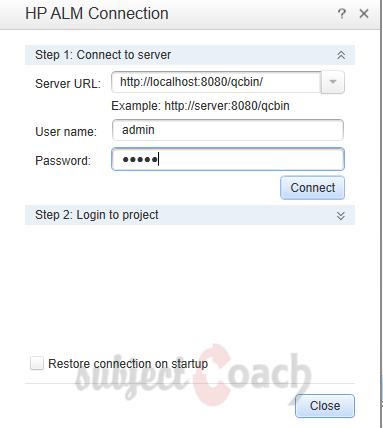 HP ALM connection from QC