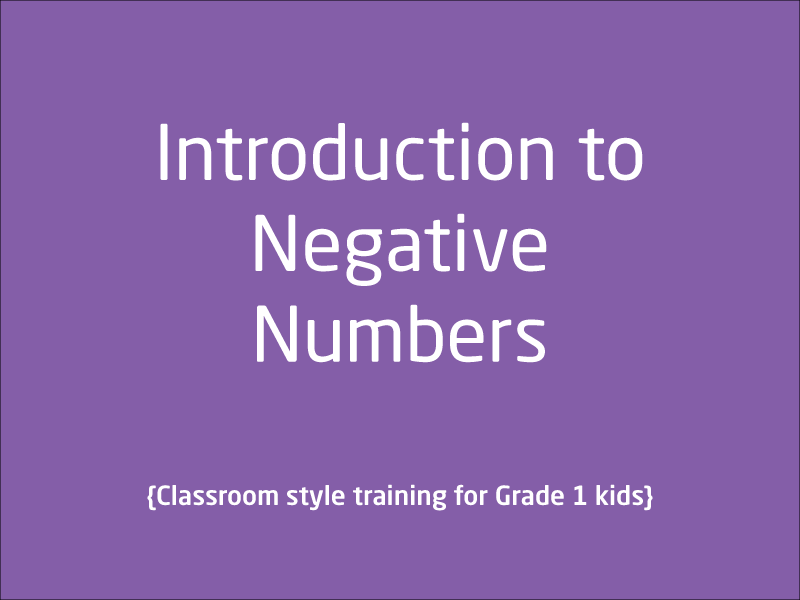 SubjectCoach | Negative Numbers