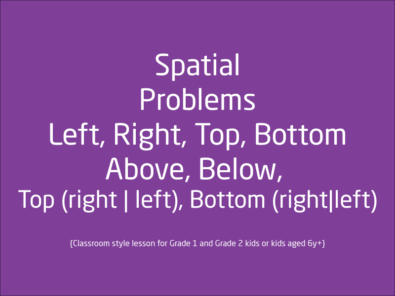 SubjectCoach | The Spatial Problems