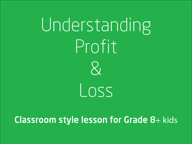 SubjectCoach | Understanding profit and loss