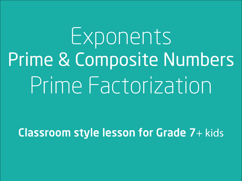 SubjectCoach | Index notation & represent whole numbers as products of powers of prime numbers