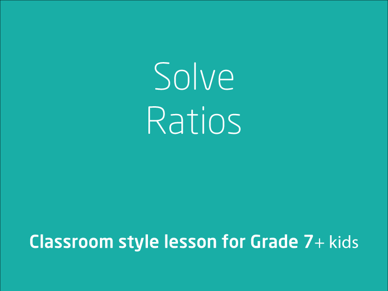 SubjectCoach | Recognise and solve problems involving simple ratios