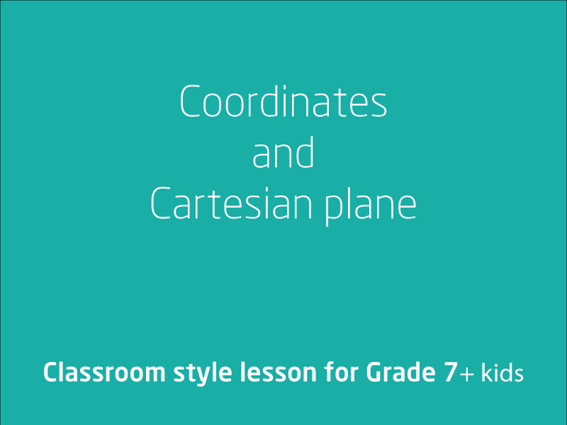 SubjectCoach | Coordinates and Cartesian plane