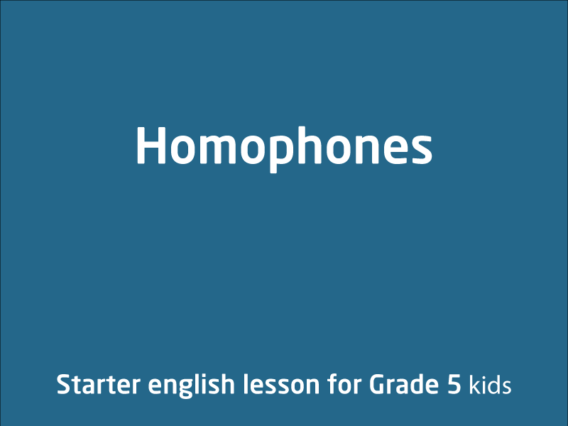 SubjectCoach | Homophones