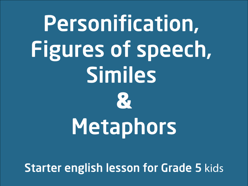 SubjectCoach | Personification, Figures of speech, Similes and Metaphors