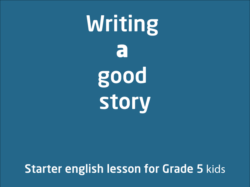 SubjectCoach | Writing a good story