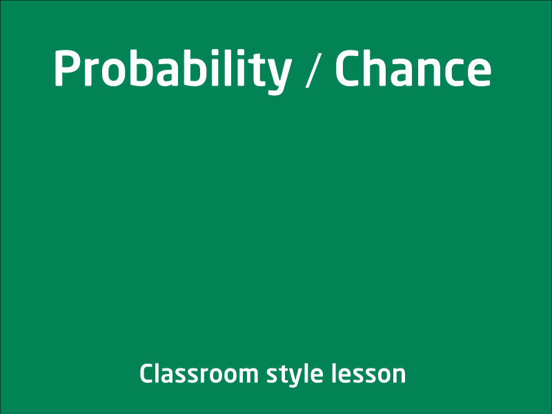 SubjectCoach | Probability / Chance