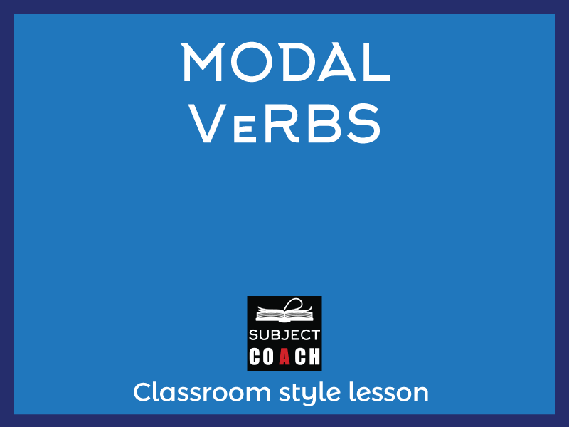 SubjectCoach | Modal verbs