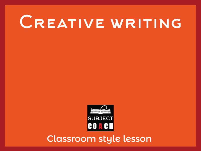 SubjectCoach | Creative writing