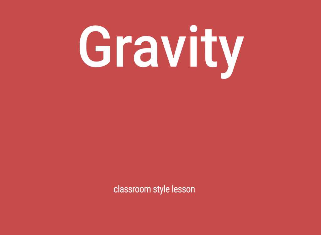 SubjectCoach | Gravity