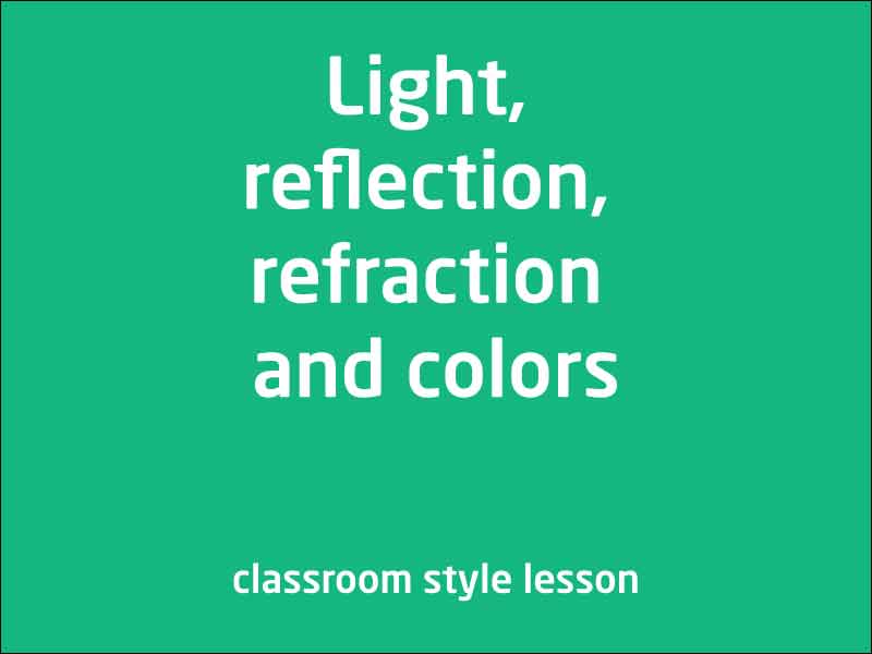 SubjectCoach | Light, reflection, refraction and colors