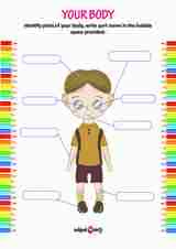 Label the human body parts
