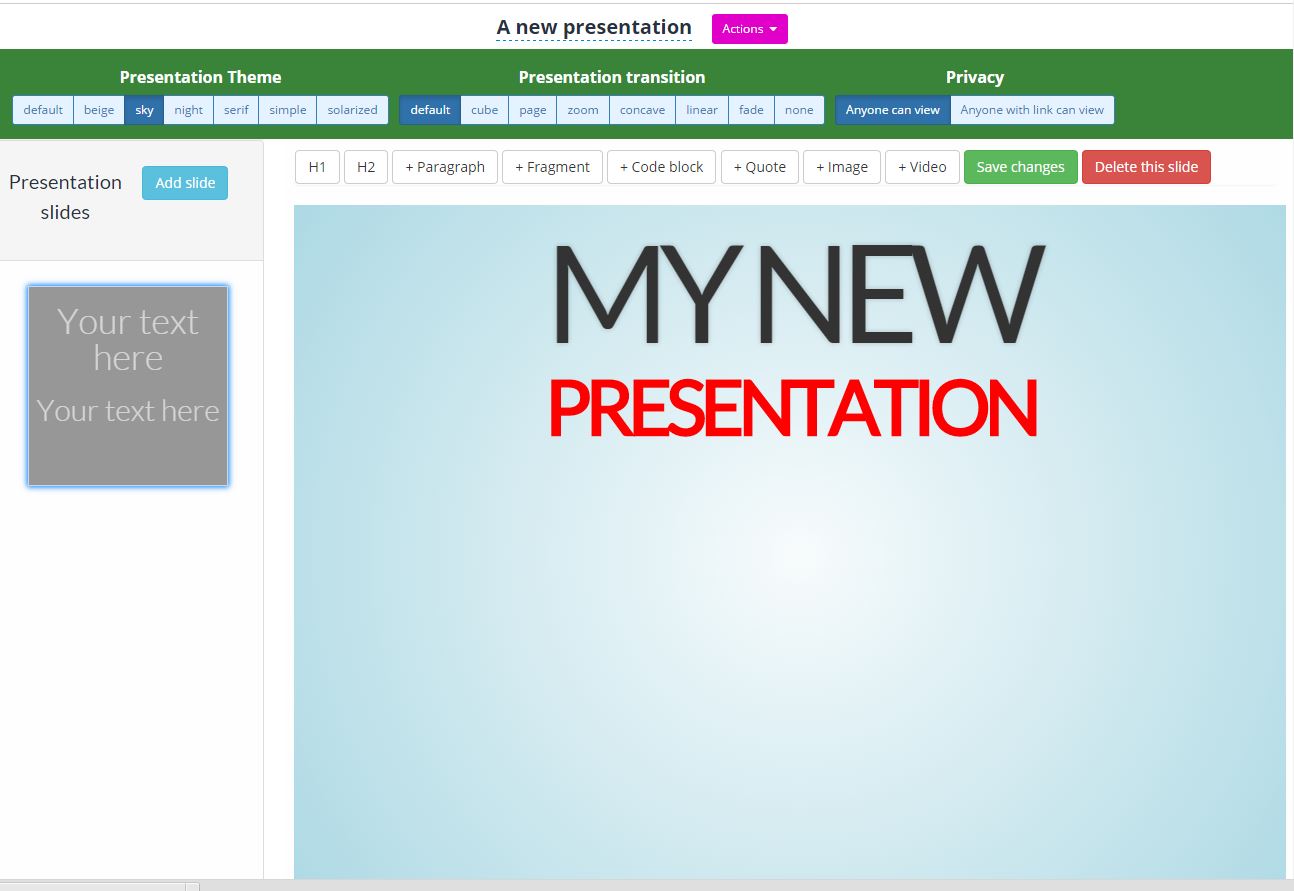 Online presentations with SubjectCoach