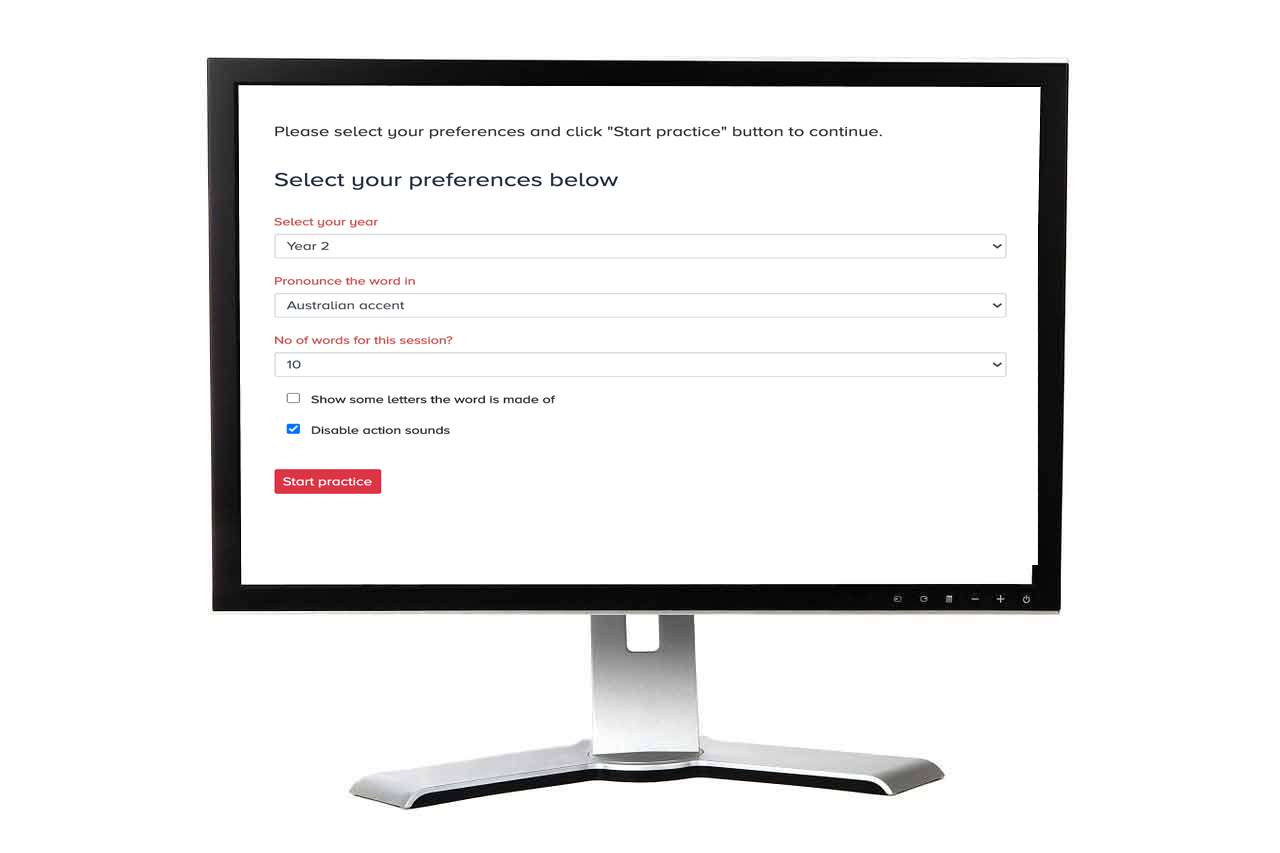 Spelling Maestro Interface