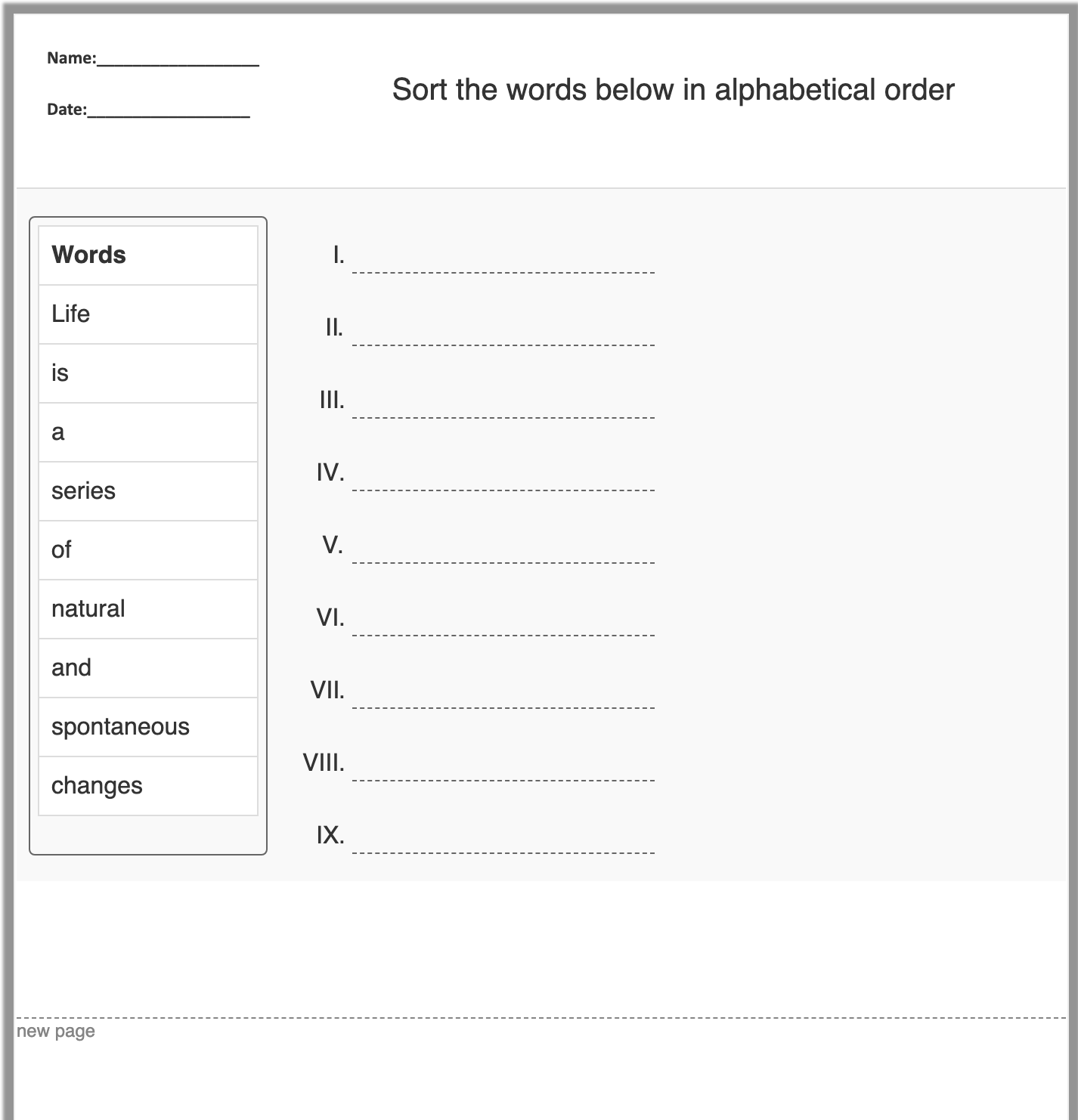 worksheet generator esl